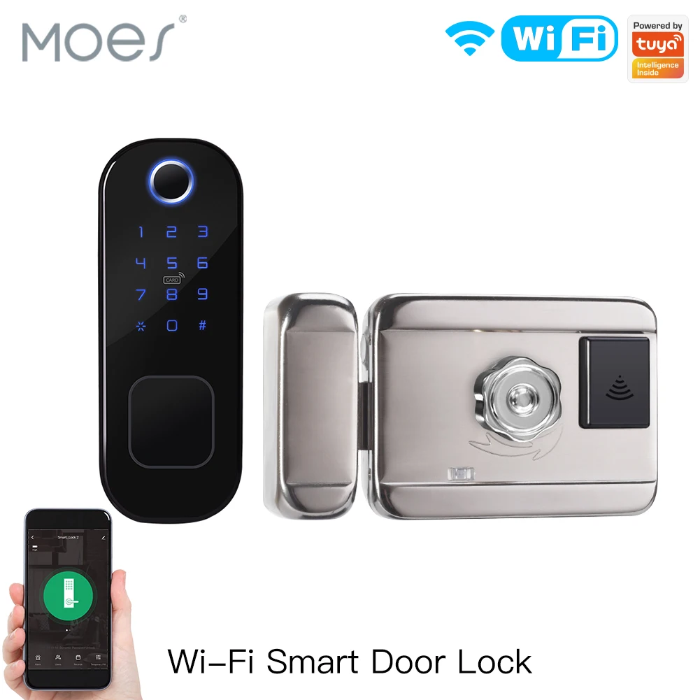 Smart Door Lock Wifi - MOES WiFi Tuya Smart Lock Deur