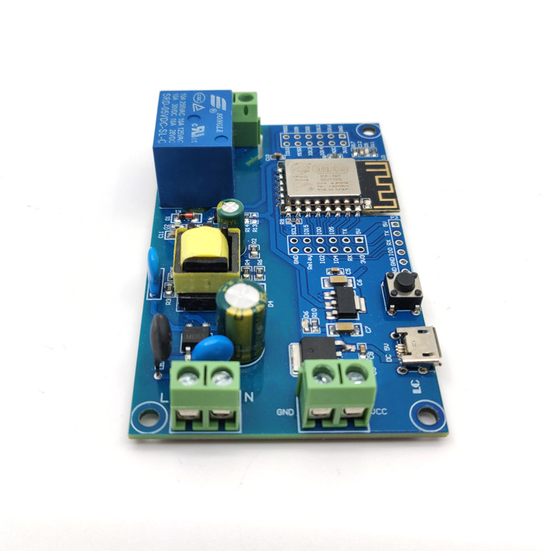 Esp8266 Relay Module - AC/DC-voeding ESP8266 WIFI enkelvoudige relaismodule ESP-12F