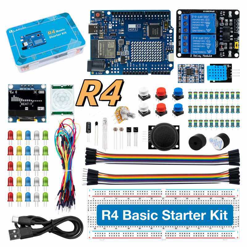Electronics Project Kit - UNO R4 WiFi-compatibele ontwikkelset met sensoren