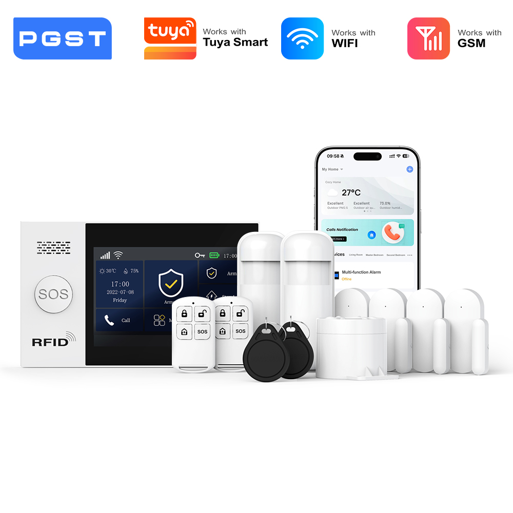 Smart Home Automation Kit - PGST slim inbraakalarm pakket WiFi 2G