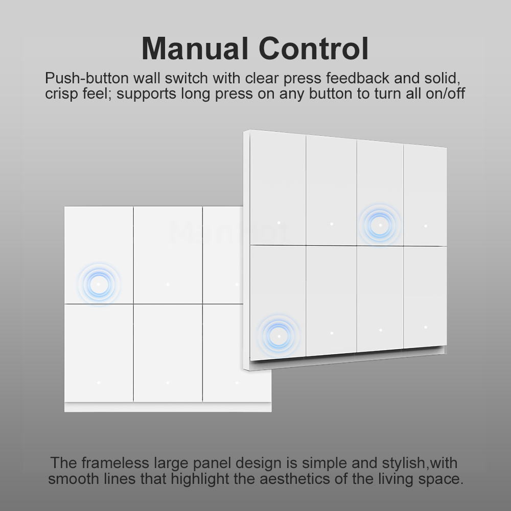 MANHOT 6/8 Gang WiFi Zigbee sl - Smart Light Switch Wifi recensie en prijs