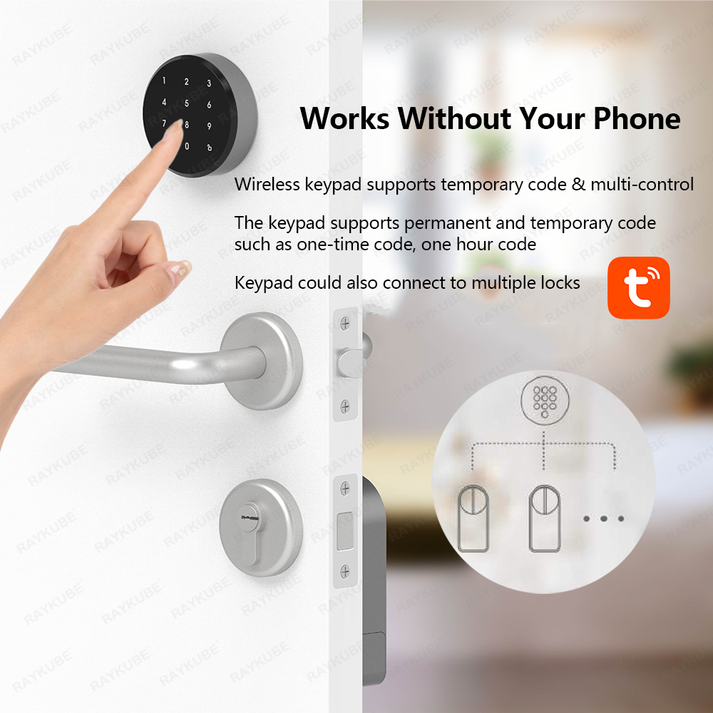 RAYKUBE A1 Pro Tuya BEL Slimme - Smart Door Lock Wifi recensie en prijs