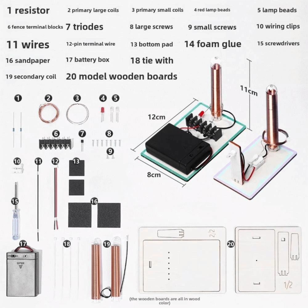 Draadloos energieoverdrachtsmo - Electronics Project Kit recensie en prijs