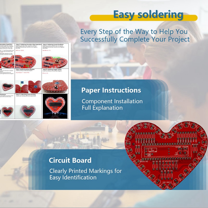 ● Soldeerpraktijkset, hartvorm - Electronics Project Kit recensie en prijs