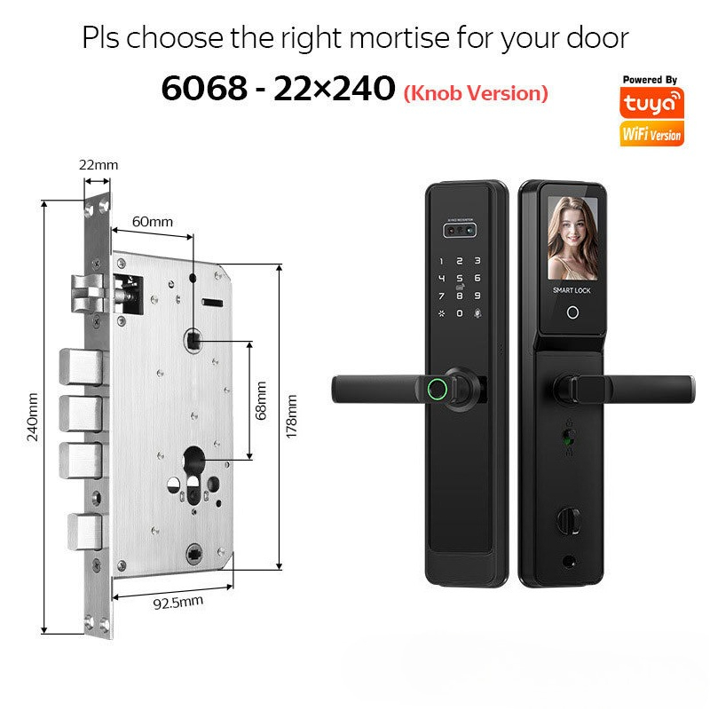 EGFirtor Semi-automatisch Tuya - Smart Door Lock Wifi recensie en prijs